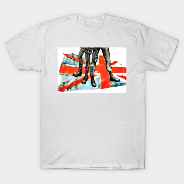 Union Jack Punks T-Shirt by OliMcVey